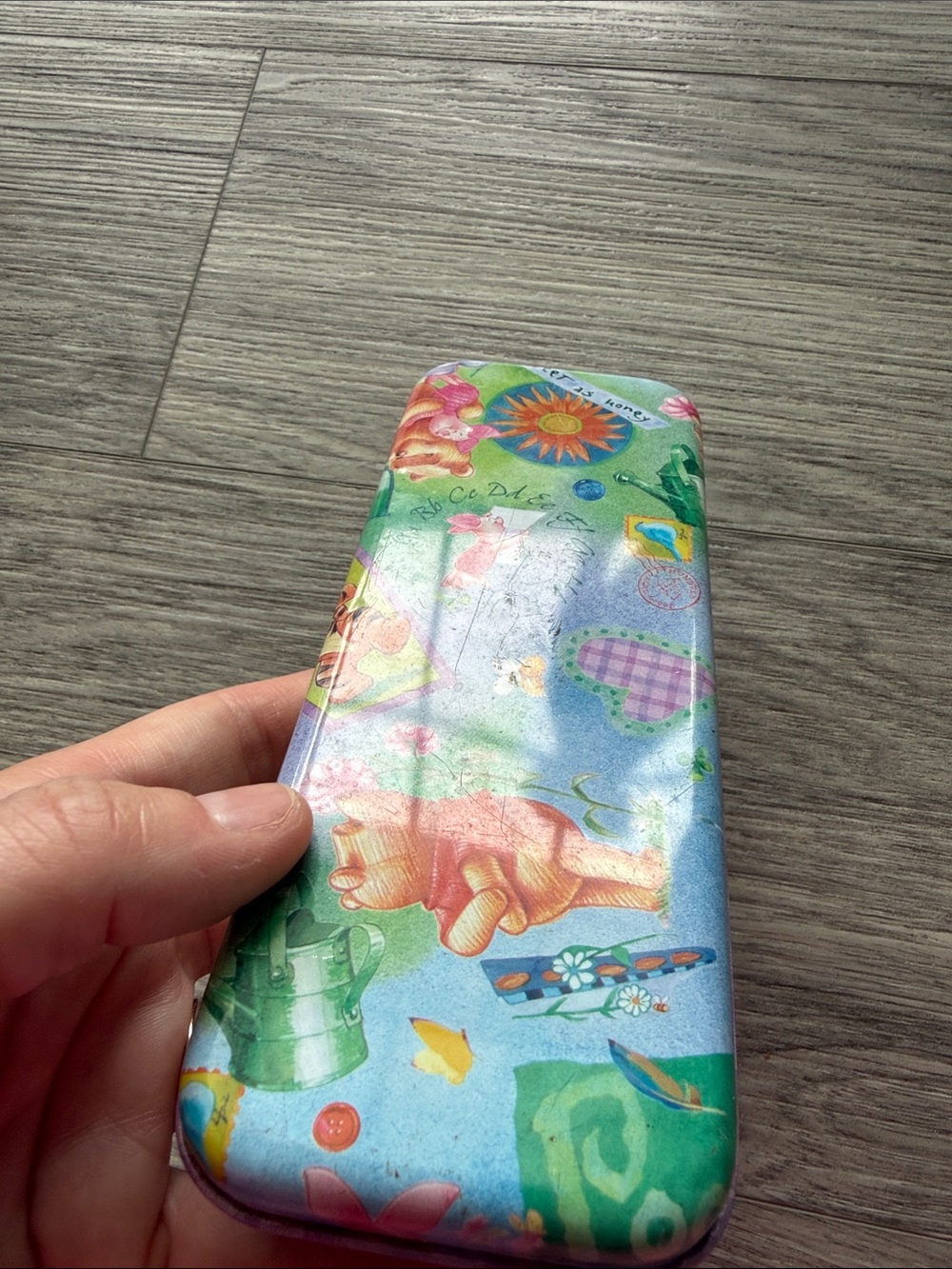 Vintage Winnie-the-Pooh Kids Multicolor Pencil Case - Picture 2 of 5